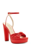 Jessica Simpson Women's Immie Platform Dress Sandals Women's Shoes In Dahlia Red