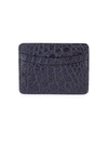 Saks Fifth Avenue Men's Collection Leather Card Case In Navy