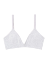 Eberjey Stretch-cotton Bralette In Heather Grey