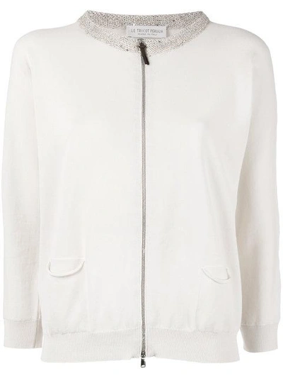 Le Tricot Perugia Fitted Jacket - Neutrals