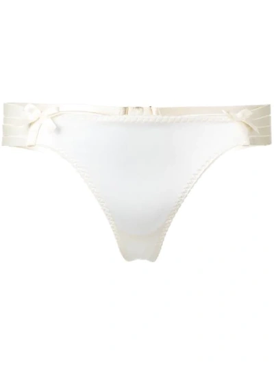 Bordelle Adjustable Web Thong In Neutrals