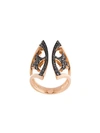 Anapsara Knight Kiss Ring In Metallic