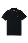 Psycho Bunny Landon Pima Cotton Tipped Regular Fit Polo Shirt In Blue