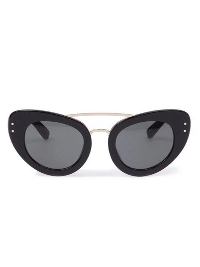 Linda Farrow Gallery 'erdem 7' Diamante Browline Sunglasses