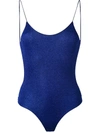 Oseree Lurex Swimsuit In Blue