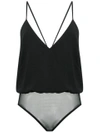 Andrea Marques Spaghetti Straps Body - Black