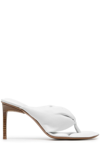 Jacquemus Les Sandales Nocio Leather Thong Sandals In White