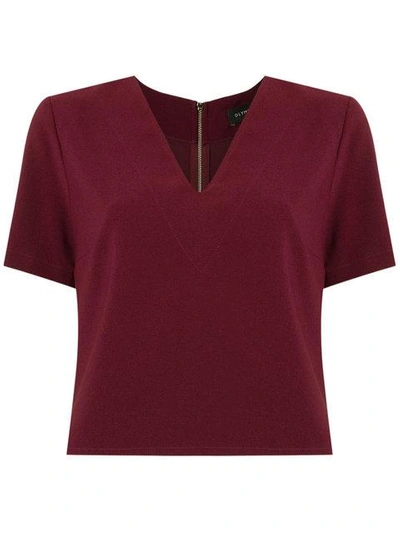 Olympiah Crop Top In Red