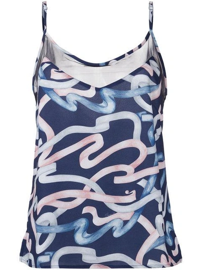 Olympiah Printed Tank In Blue