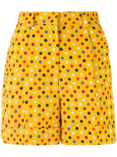 Rossella Jardini Shorts Mit Punkte-print In Yellow