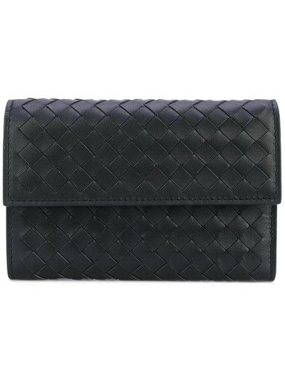 Outsource Images Nero Intrecciato Nappa Continental Wallet In Black