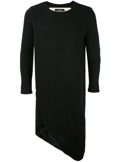 A New Cross Asymmetric Longsleeved T In Black