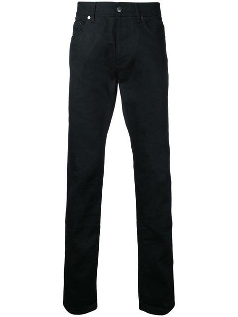 Kent & Curwen Straight-leg Chino Trousers In Black | ModeSens