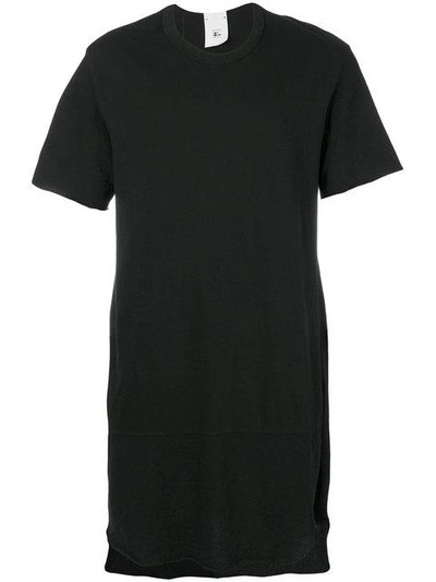 Lost & Found Over Longline T-shirt In Black