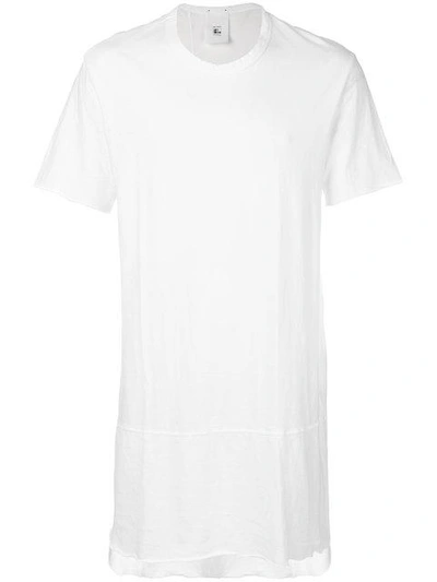 Lost & Found Over Longline T-shirt In White