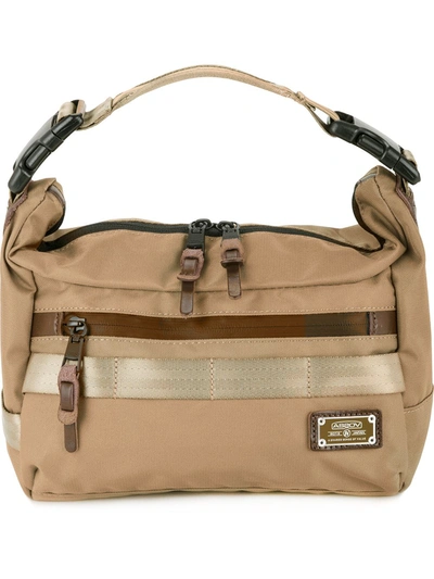 As2ov Small Cordura Dobby 2way Shoulder Bag In Brown