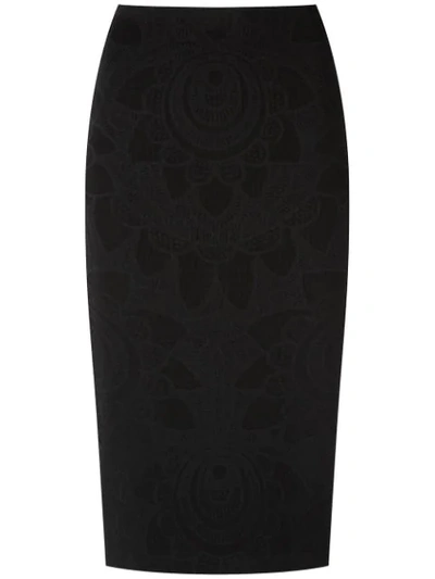Martha Medeiros Jacquard Midi Skirt In Black