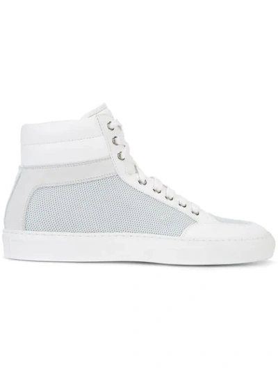 Koio Primo Luna Mesh Hi-top Sneakers In White