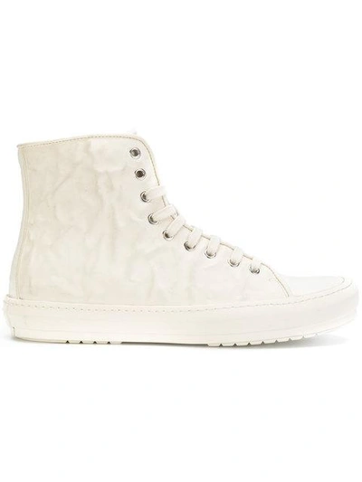 Both Lace-up Hi-top Sneakers In White