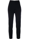 Le Tricot Perugia Jogger Style Trousers In Black