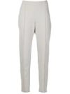 Le Tricot Perugia Jogger Style Trousers In Grey