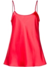 Voz Liquid Vest Camisole In Red