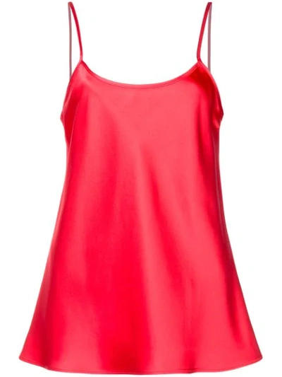 Voz Liquid Vest Camisole In Red