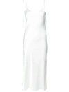 Voz Liquid Midi Dress In White