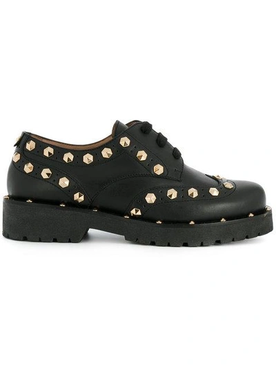 Twinset Twin-set Chunky Sole Studded Brogues - Black