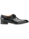 Santoni Business Shoes Derby 15018 In Black