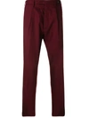 Pt01 Men's Slim-fit Corduroy Trousers In Burgundy