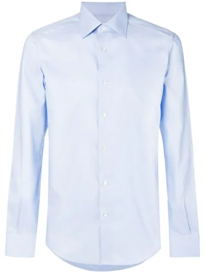 Fashion Clinic Timeless Long-sleeve Shirt In Blue