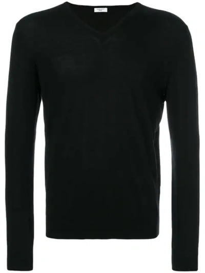 Fashion Clinic Timeless Knitted Sweater In Black