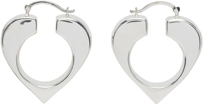 Uncommon Matters Silver Vertex Earrings In Sterling Silver
