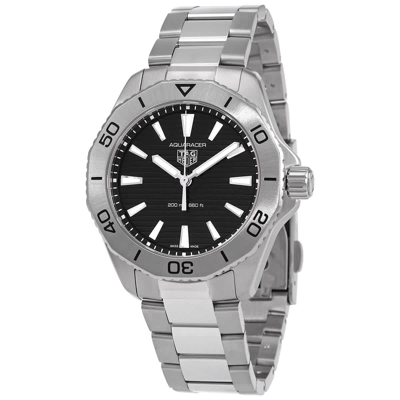 Tag Heuer Mens Black Wbp1110.ba0627 Aquaracer Stainless Steel Automatic Watch In Aqua / Black
