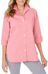 Foxcroft Pandora Non-iron Cotton Shirt In Rose Blossom