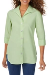 Foxcroft Pandora Non-iron Cotton Shirt In Sage Garden