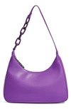 House Of Want Newbie Vegan Leather Shoulder Bag In Purple