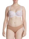 Aubade Plus Wander Love Full-cup Bra In White