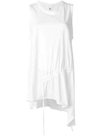 Lost & Found Draped Tank Top In White