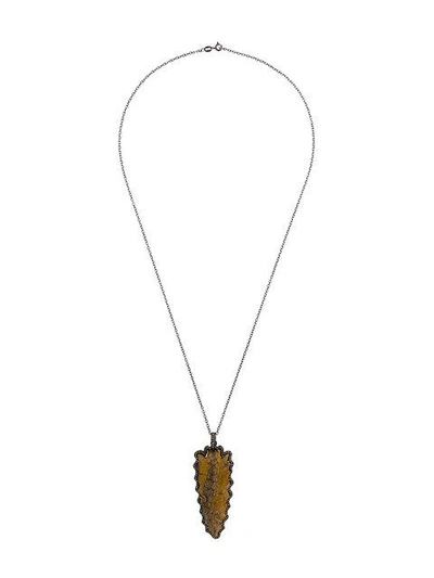 Gemco Dagger Pendant Necklace In Brown