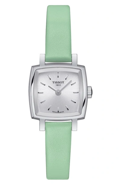Tissot Lovely Summer Leather Strap Watch & Interchangeable Straps Set, 20mm In Mint Green