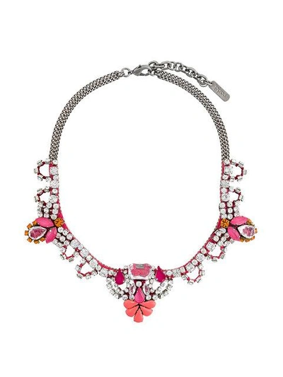 Radà Chunky Rhinestone Necklace - Metallic