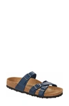 Birkenstock Franca Slide Sandal In Blue