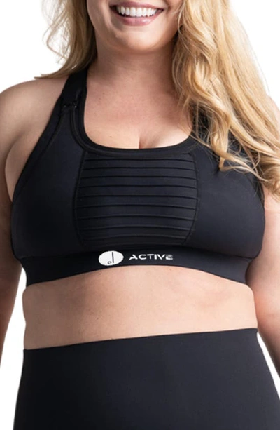 Preggo Leggings Kahina Active Maternity/nursing Sports Bra In Black