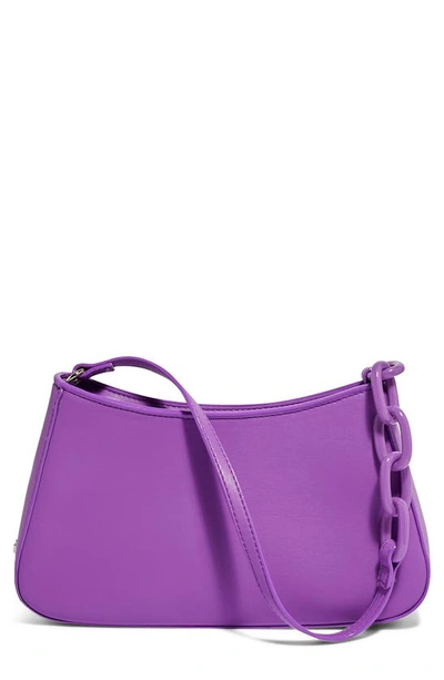 House Of Want Newbie Vegan Leather Shoulder Bag In Purple