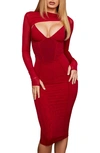 House Of Cb Beatrice Corset Midi Dress Bolero Set In Wine ModeSens