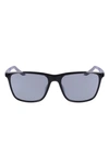 Nike Sun State 55mm Sunglasses In Anthracite Silver Flash