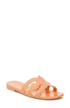 Sam Edelman Women's Bay Logo Emblem Jelly Slide Sandals Women's Shoes In Peach Pearl