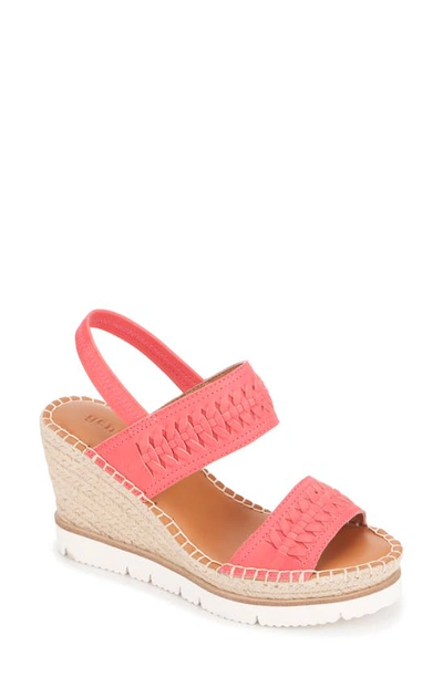 Gentle Souls Signature Elyssa Strappy Espadrille Sandal In Coral